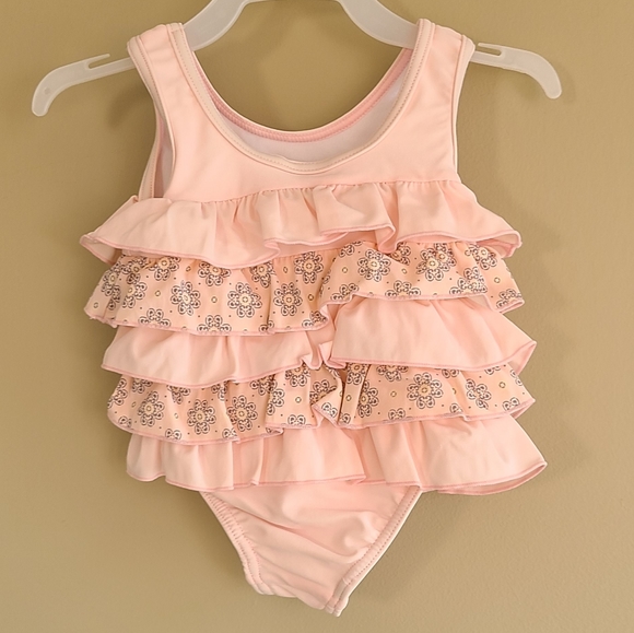 MEXX light pink ruffled one piece swimsuit - Picture 2 of 3